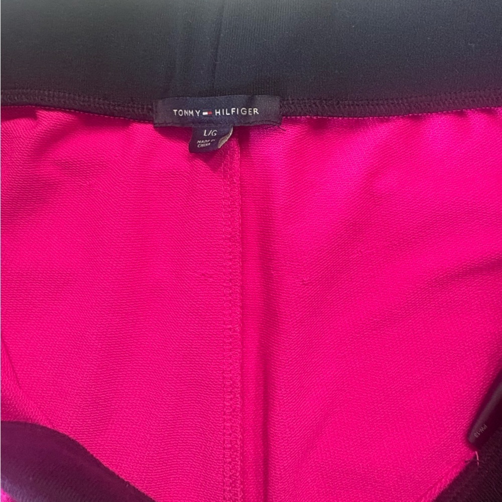 Tommy Hilfiger Women’s Pink Logo Lounge Shorts Drawstring Athleisure - Picture 4 of 8
